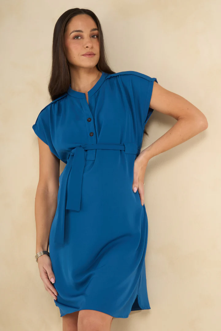 Belted Woven Dress - Image 3