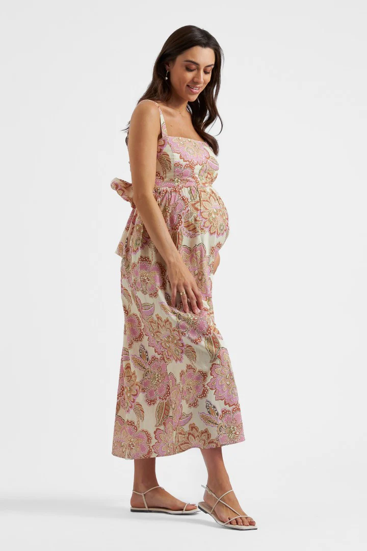 Hope Tie Back Linen Dress - Image 3