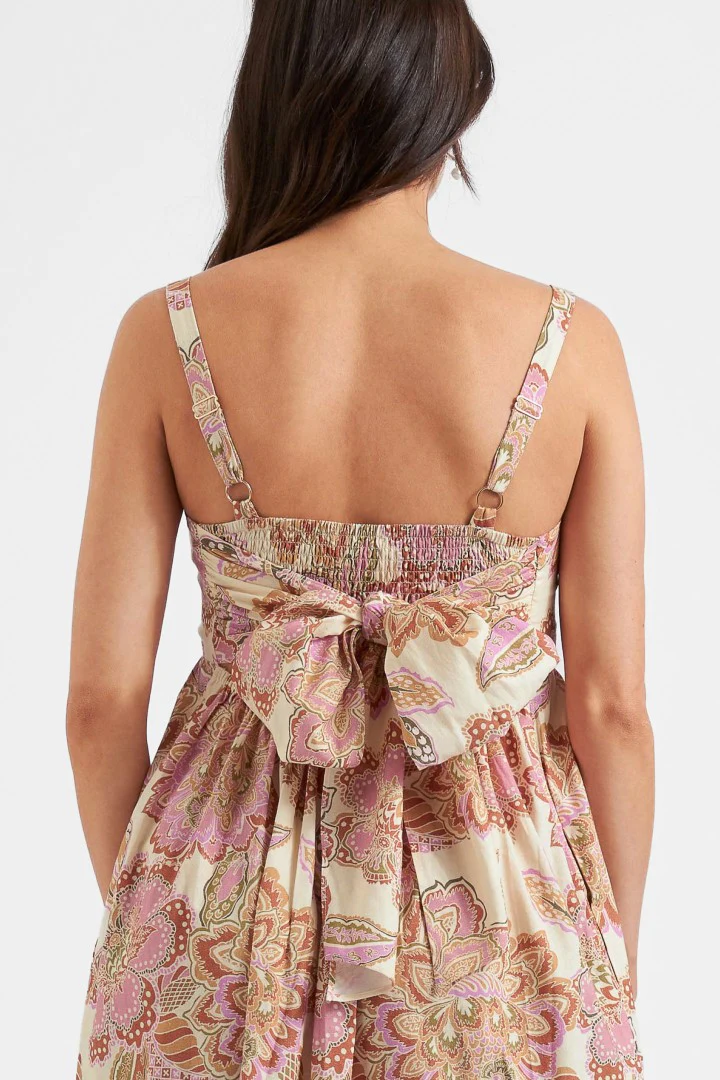 Hope Tie Back Linen Dress - Image 5