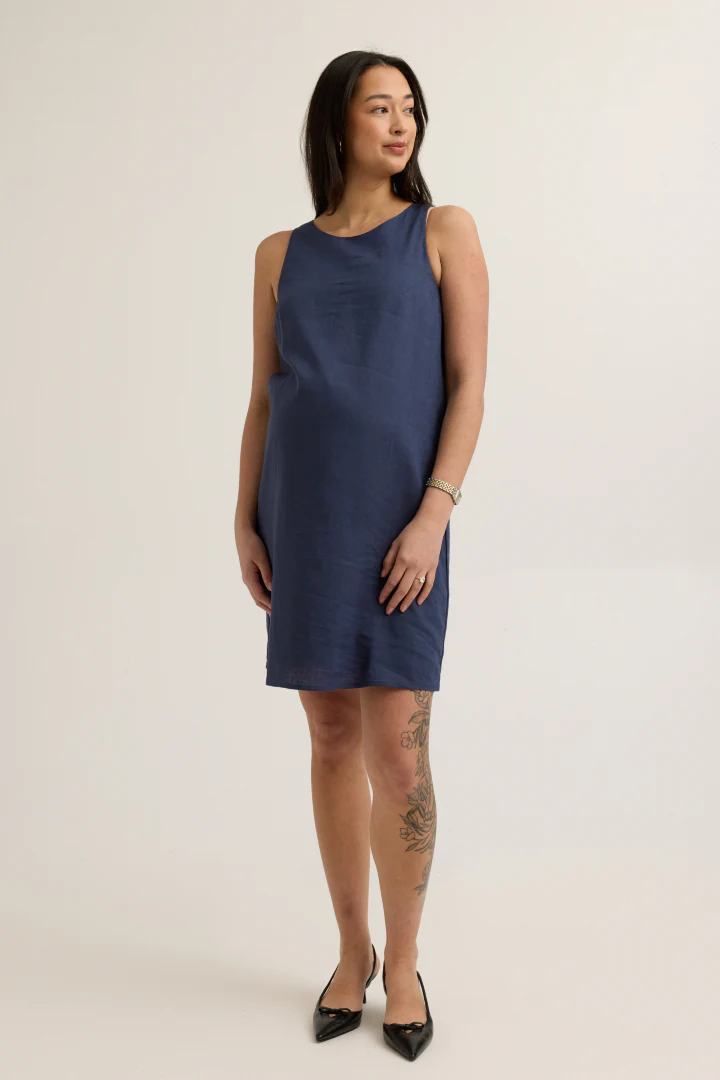 Sienna Linen-Blend Dress - Image 3