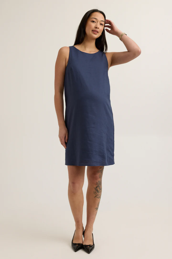 Sienna Linen-Blend Dress - Image 4