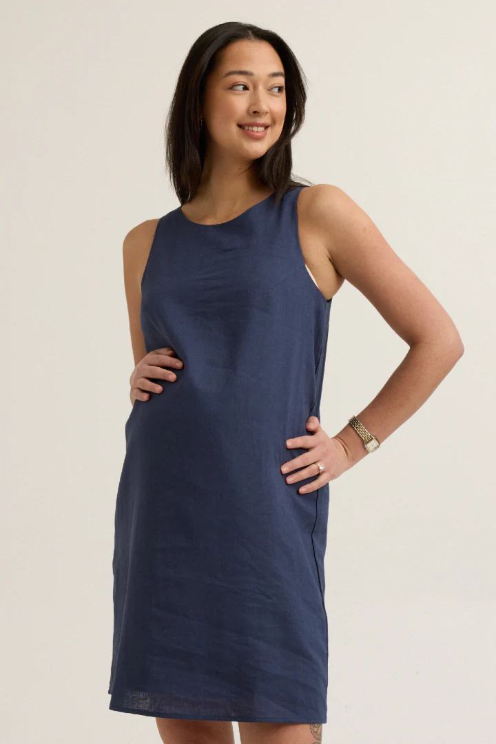 Sienna Linen-Blend Dress - Image 6