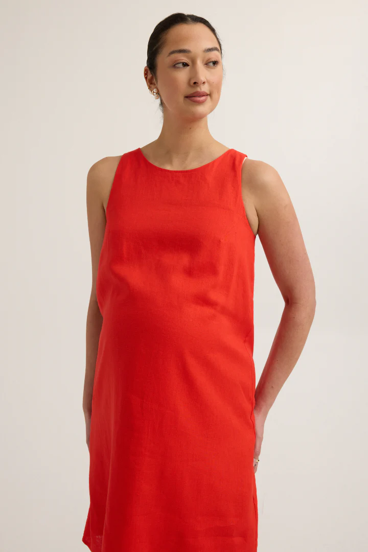 Sienna Linen-Blend Dress - Image 3