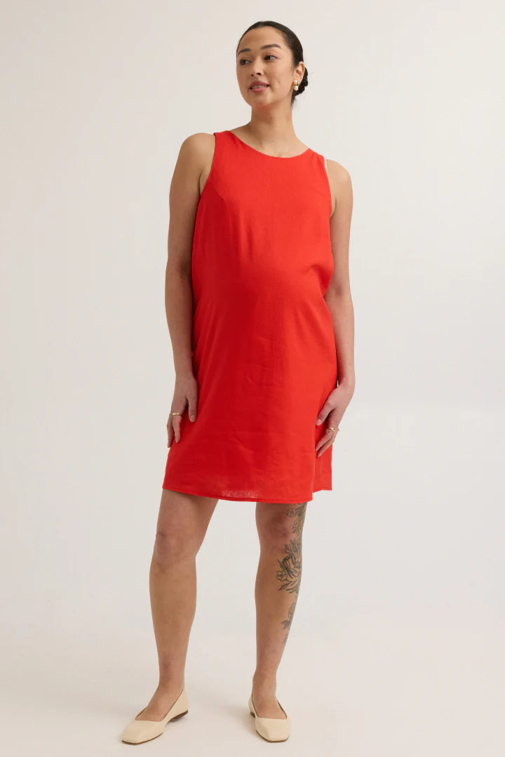 Sienna Linen-Blend Dress - Image 4