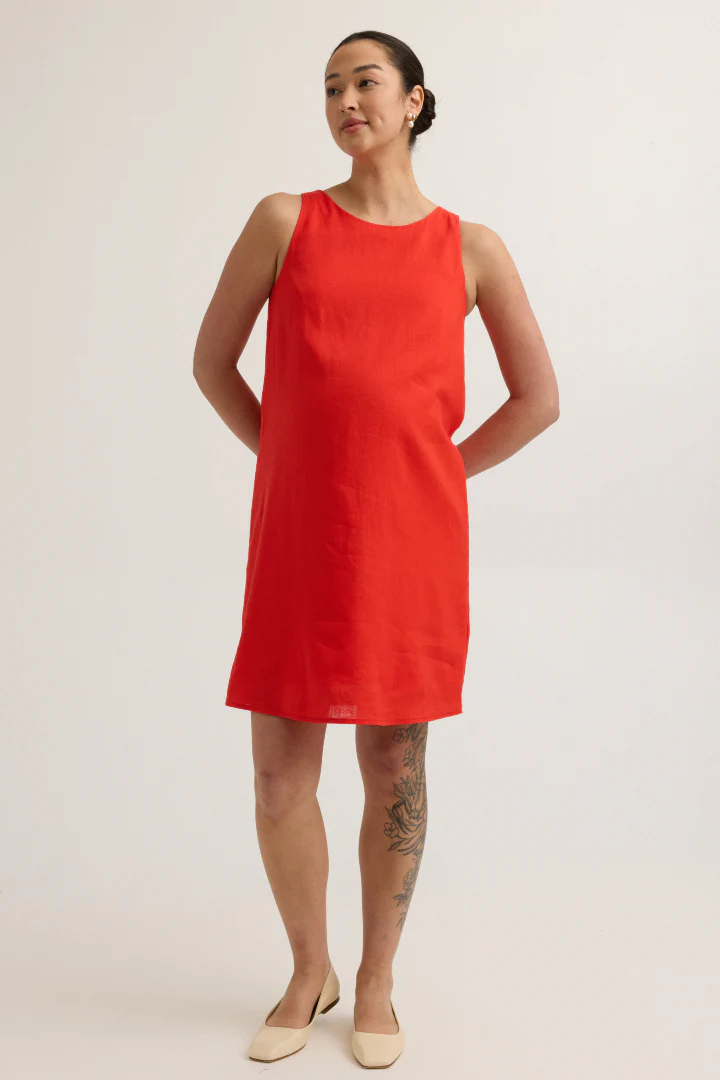 Sienna Linen-Blend Dress - Image 5