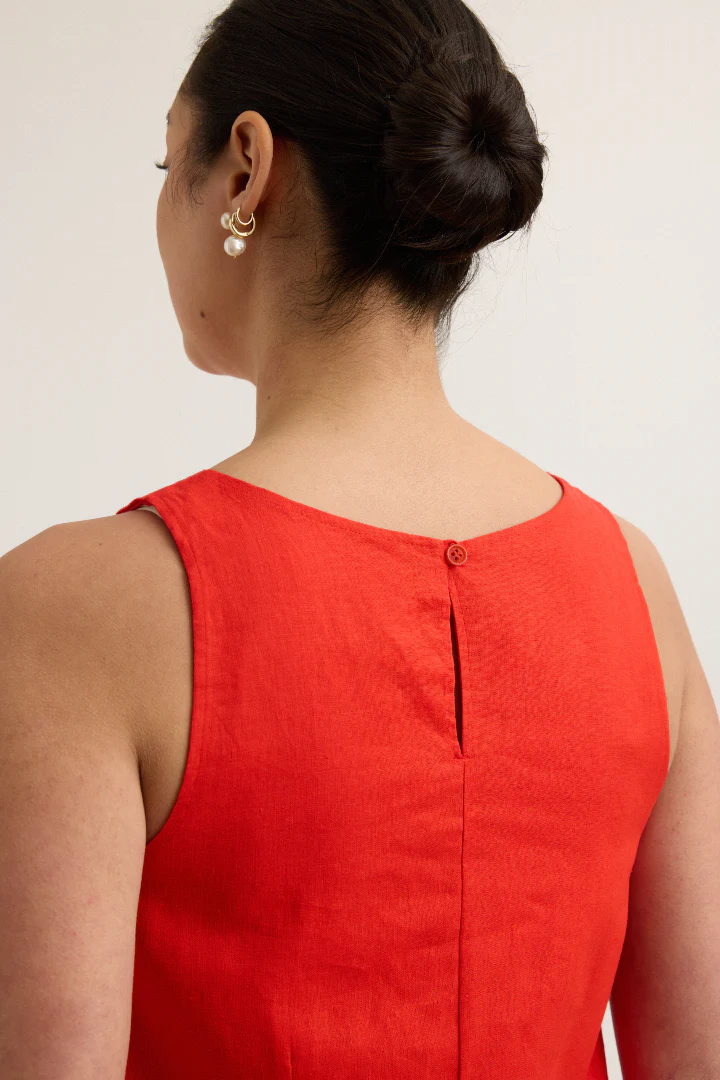Sienna Linen-Blend Dress - Image 7