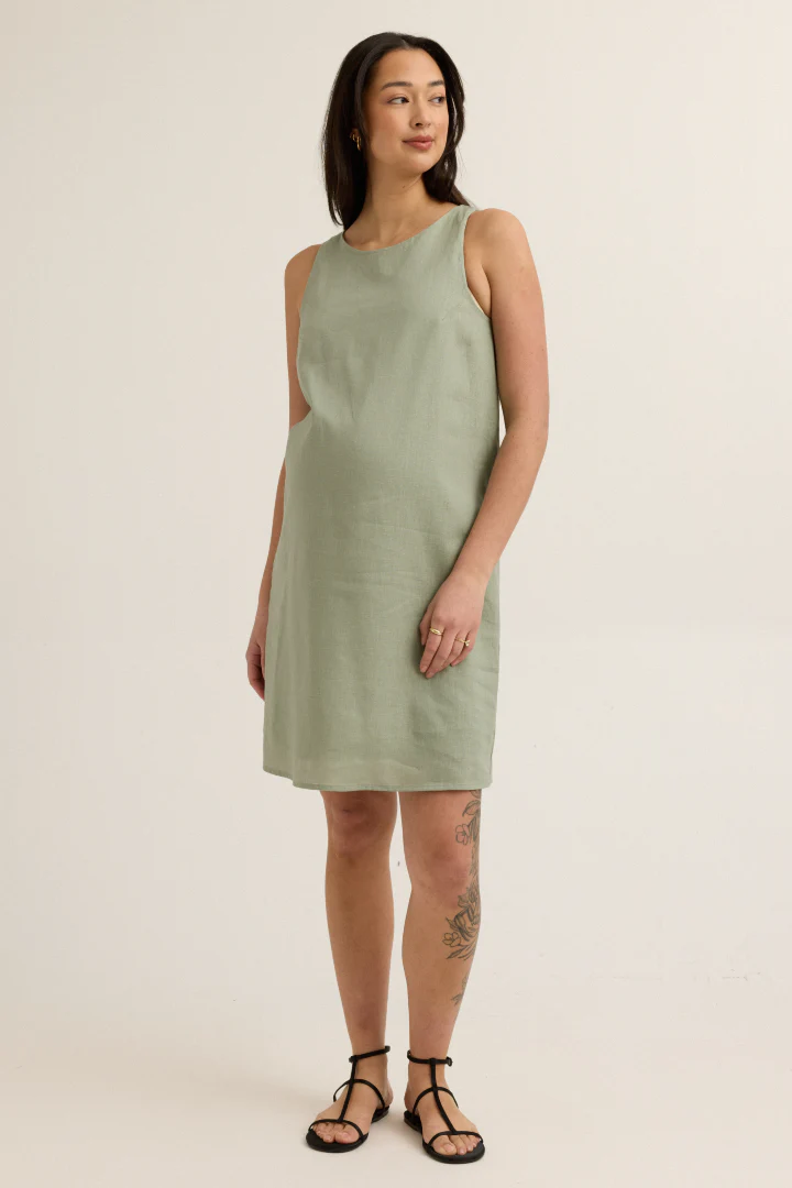 Sienna Linen-Blend Dress - Image 3