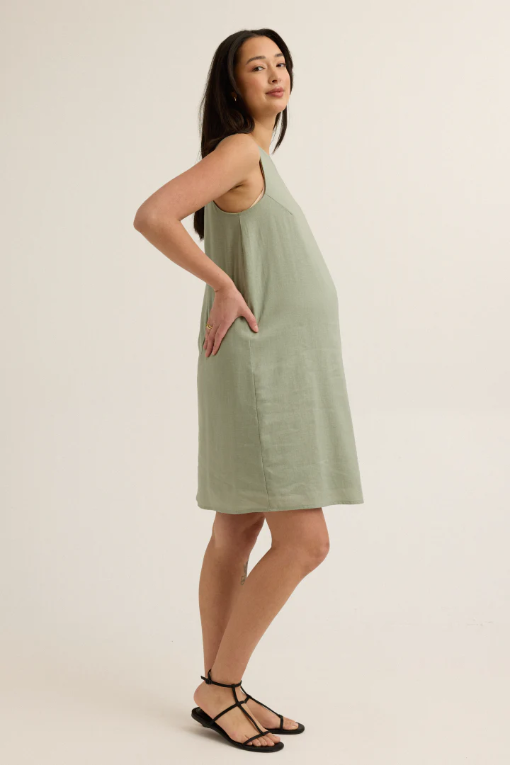 Sienna Linen-Blend Dress - Image 4