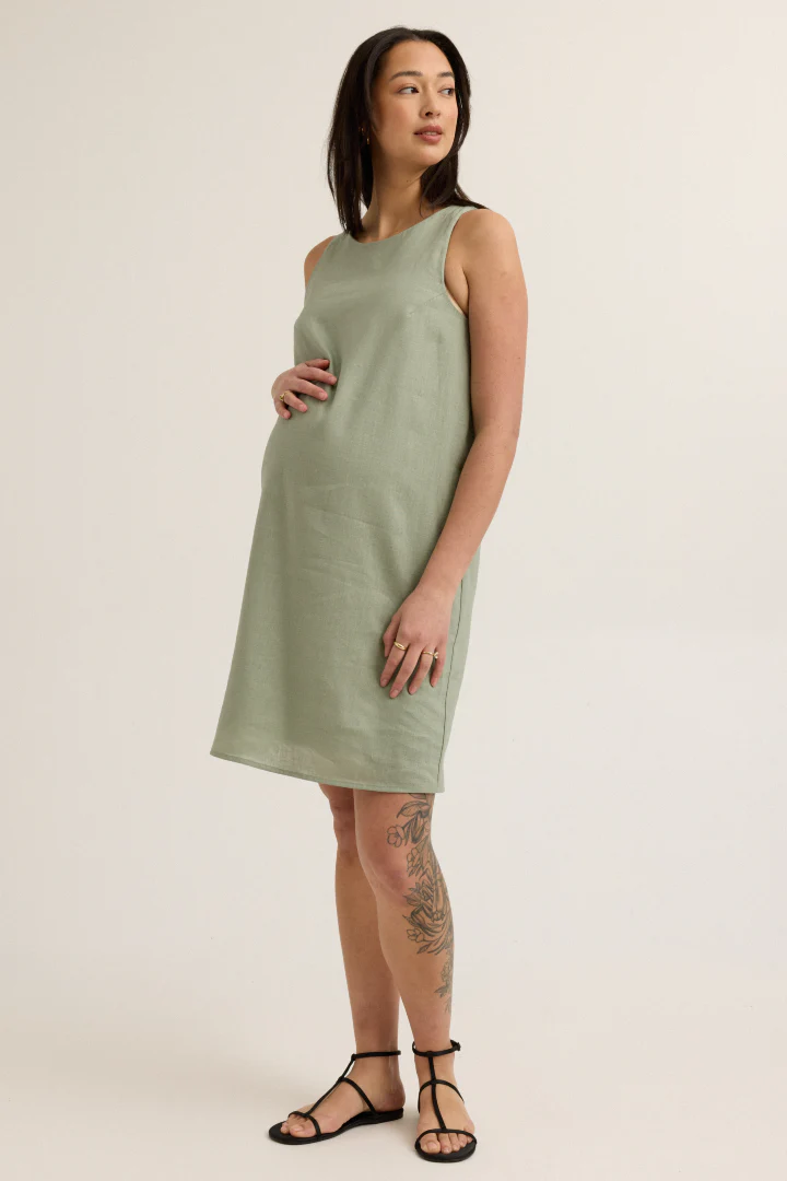 Sienna Linen-Blend Dress - Image 6
