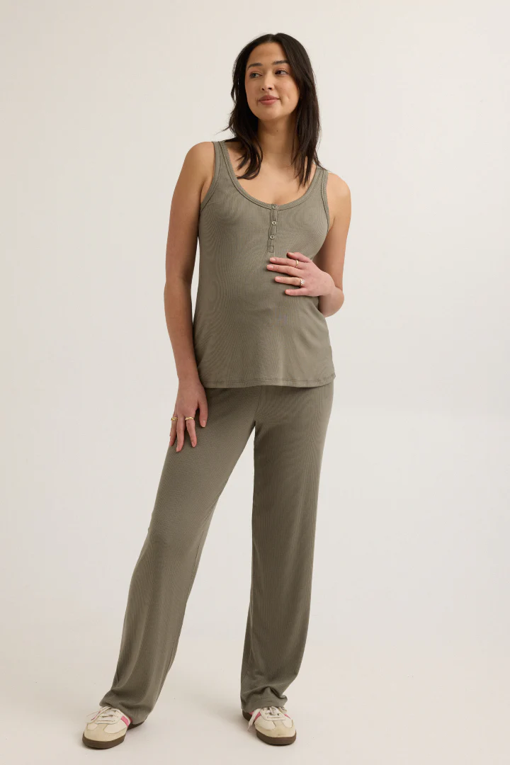 Soft Modal Rib Pant - Image 2